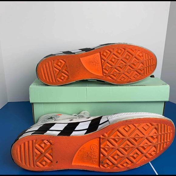 Men’s Off White x Converse Chuck 70 ‘White’ Size 13 Men 15 Women Authentic EUC - Picture 5 of 8